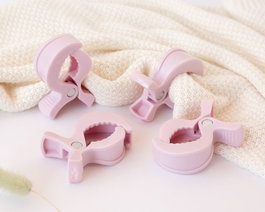 KioKids Pinces pour Mousselines Rose (Pack de 4)