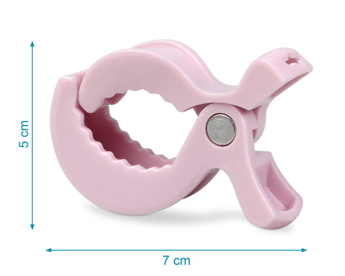 KioKids Pinces pour Mousselines Rose (Pack de 4)