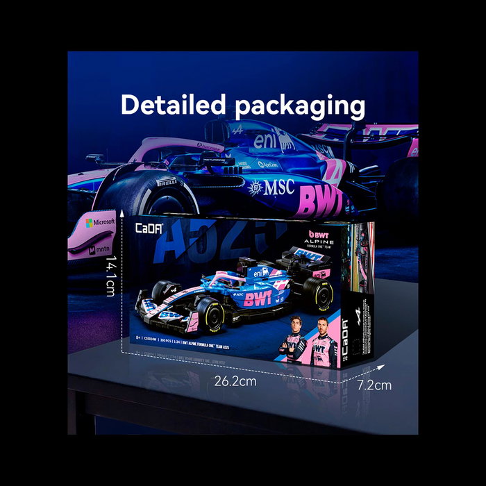 CADA Alpine F1 A525 2025 Échelle 1:24 300 Pièces C55024W - Modèle F1 avec Licence Officielle CADA Alpine F1 A525 2025 Échelle 1:24 300 Pièces C55024W - Modèle F1 avec Licence Officielle