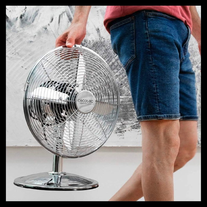 Ventilateur de Bureau Cecotec EnergySilence 620 RetroDesk 40 W Ventilateur de Bureau Cecotec EnergySilence 620 RetroDesk 40 W