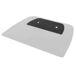 B-Tech BT4002-TCC Plaque de couverture pour socle au sol, masque les trous de fixation et poignées, 510 x 233.5 mm, pour colonnes jumelles