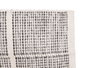 Giftdecor Tapis Artisanal 80x140 cm Motif Carreaux Gris Polyester et Coton (Set de 6)