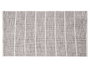 Giftdecor Tapis Artisanal 80x140 cm Motif Carreaux Gris Polyester et Coton (Set de 6)