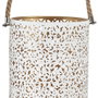 Home Deco Factory JGO. 2 FAROLILLOS DORADO-BLANC