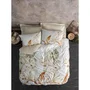 Housse de couette Satin King - 240 x 220 cm + 2 taies 60 x 60 cm - Satin 100% coton, 210 fils, lavable machine - Beige