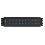 Icy ICY BOX IB-HUB1720-U3 Hub USB 18+2 ports avec chargeur 96W