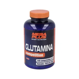 MEGA PLUS Glutamine Masticable 140 Comprimés Goût Fruits des Bois Favorise Synthèse Protéique