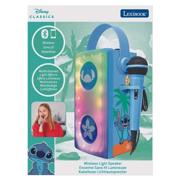 Lexibook Altavoz Stitch Haut-parleur Bluetooth avec Microphone pour Enfants