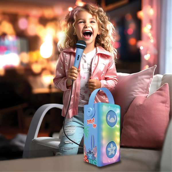 Lexibook Altavoz Stitch Haut-parleur Bluetooth avec Microphone pour Enfants