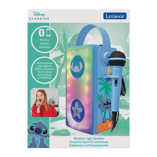 Lexibook Altavoz Stitch Haut-parleur Bluetooth avec Microphone pour Enfants
