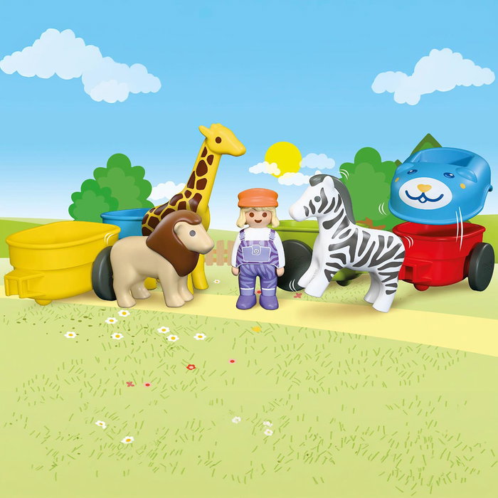 PLAYMOBIL Tren de animales 72084 Playmobil Junior
