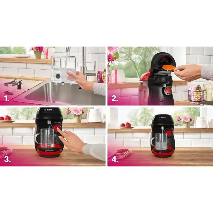 Bosch TASSIMO T10 Happy rouge et noir