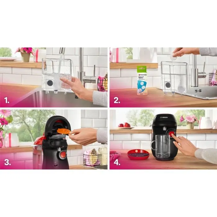 Bosch TASSIMO T10 Happy rouge et noir