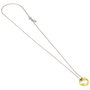 THE CARAT SHOP - Collier pendentif avec anneau inspiré du Seigneur des Anneaux en alliage de zinc, chaîne de 62 cm avec inscription