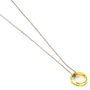 THE CARAT SHOP - Collier pendentif avec anneau inspiré du Seigneur des Anneaux en alliage de zinc, chaîne de 62 cm avec inscription