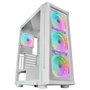 Mars Gaming MC-NEO - Boîtier PC Tour E-ATX, 5 Ventilateurs ARGB, Crystal Window, Blanc