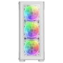 Mars Gaming MC-NEO - Boîtier PC Tour E-ATX, 5 Ventilateurs ARGB, Crystal Window, Blanc