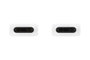 Samsung Câble de données USB-C vers USB-C EP-DA705BWEGWW, 1m, Blanc