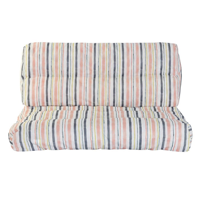 Coussin DKD Home Decor De Sol Multicouleur Aluminium Rayures 120 x 80 x 16 cm Coussin DKD Home Decor De Sol Multicouleur Aluminium Rayures 120 x 80 x 16 cm
