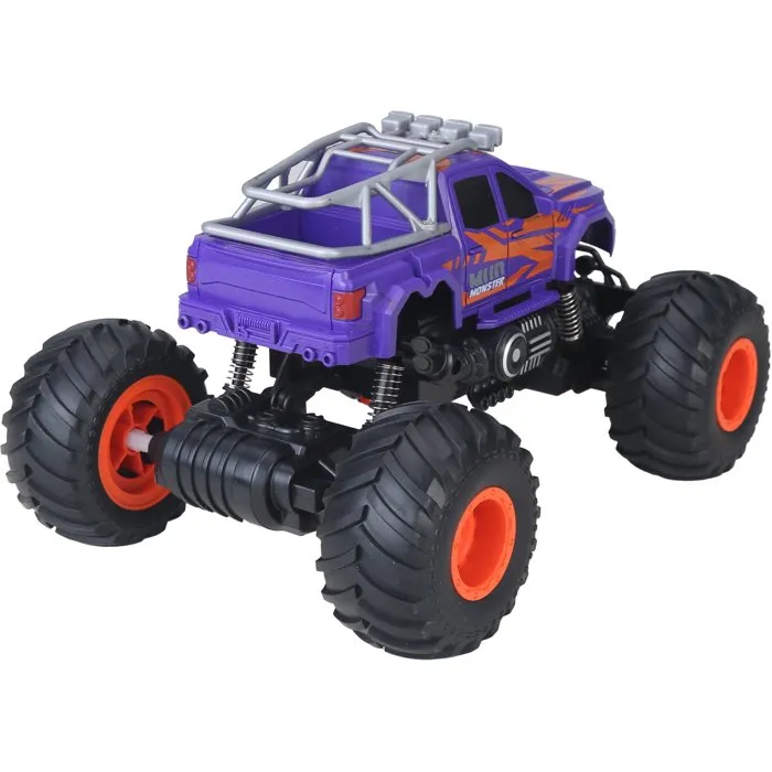 Silverlit Voiture Radiocommandée EXOST Mud Monster - Échelle 1/16 - Monster Truck Tout-Terrain 2,4 GHz - Gros Pneus - Pour Enfants Dès 5 Ans