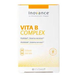 Inovance Vita B Complex 30 gélules - Complément alimentaire vitamines B1, B2, B3, B5, B6, B8, B9, B12