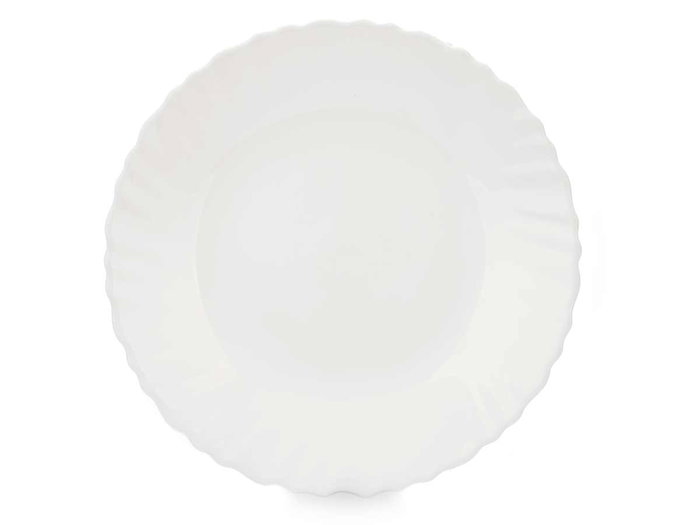 Vivalto Assiette à Dessert Classique Opal Blanc 19 cm (Set de 24)