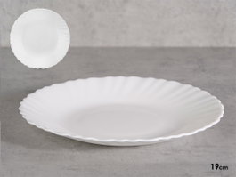 Vivalto Assiette à Dessert Classique Opal Blanc 19 cm (Set de 24)