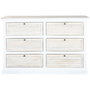 Commode Home ESPRIT Blanc Naturel 150 x 40 x 100 cm