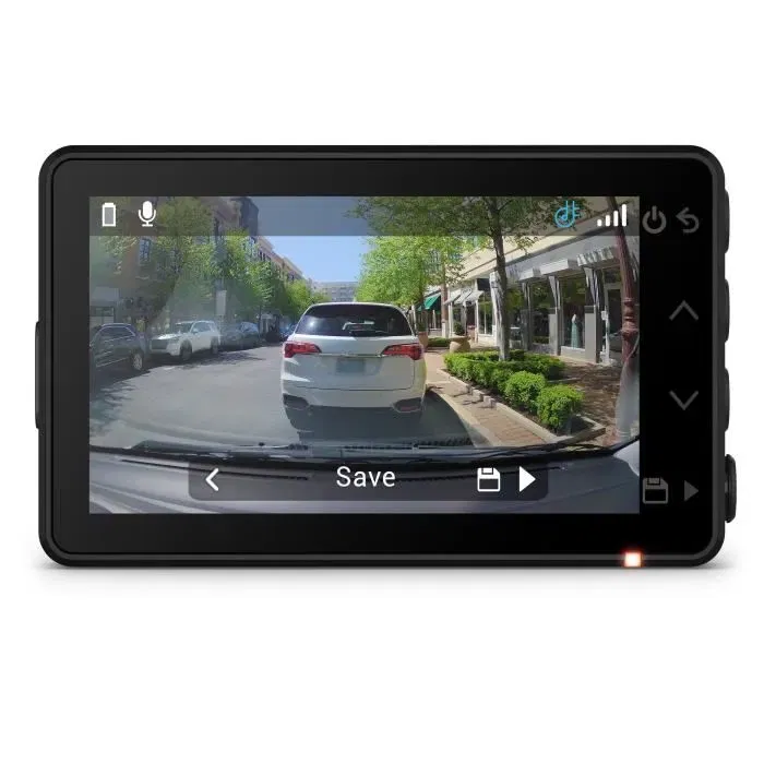 Garmin Dash Cam X110 - Caméra de tableau de bord compacte avec commande vocale, enregistrement 4K Ultra HD et champ de vision de 140 degrés
