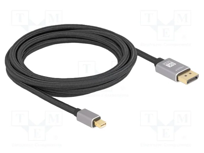 DELOCK Câble DisplayPort vers mini DisplayPort 1.4, 3m, Noir DELOCK Câble DisplayPort vers mini DisplayPort 1.4, 3m, Noir