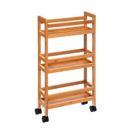 5Five Desserte Carro slim en bambou pour salle de bain 74.5 x 36 x 15 cm