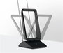 One For All Antenne intérieure TV SV9460 avec amplification pour réception Full HD et filtre 5G