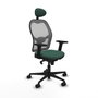 Piqueras y Crespo Chaise de Bureau avec Appui-tête Jorquera 2D036N1 Vert