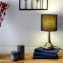 Home Deco Factory Lámpara Táctil Dorado-Negro Collection Lounge