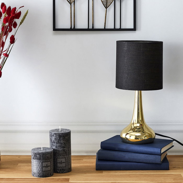 Home Deco Factory Lámpara Táctil Dorado-Negro Collection Lounge