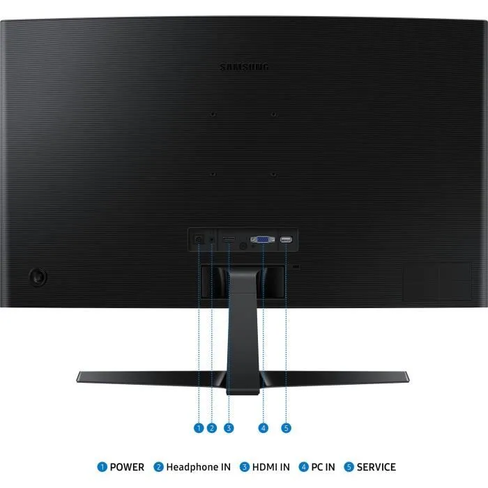 Samsung S24D366GAU Écran PC 24 pouces Full HD Incurvé Noir
