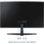Samsung S24D366GAU Écran PC 24 pouces Full HD Incurvé Noir