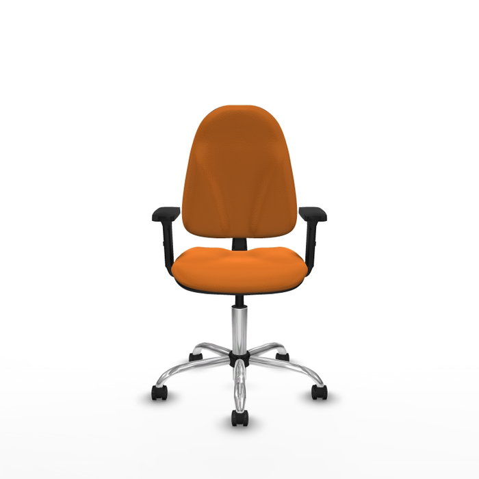 PIQUERAS Y CRESPO Chaise de bureau Algarra en similicuir orange