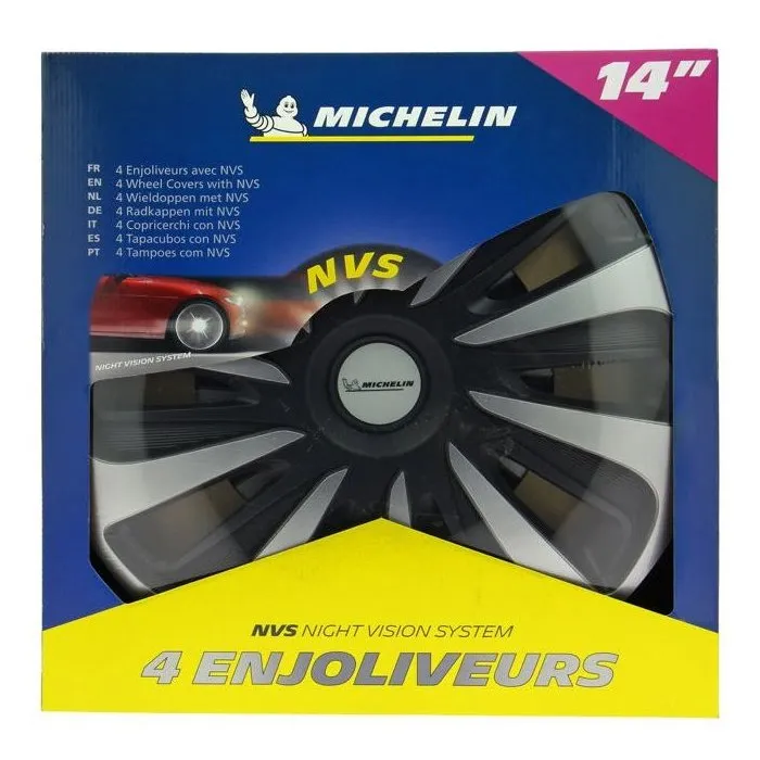 Michelin Enjoliveur 14 NVS 3D Noir (Lot de 4)