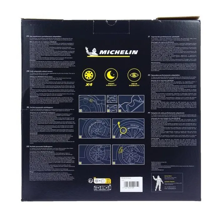 Michelin Enjoliveur 14 NVS 3D Noir (Lot de 4)