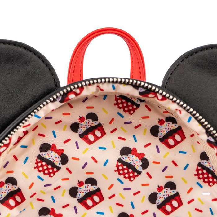 Disney Loungefly Sac à dos Cupcake Minnie Mouse 26 cm - Sac à dos pour femme et fille