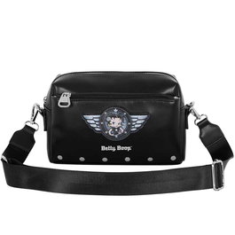 Karactermania Sac bandoulière rectangular Motor Love Betty Boop - Un compartiment avec fermeture éclair, doublure intérieure - 23x15x10 cm