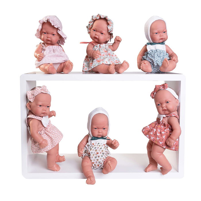 Muñecas Antonio Juan Poupées bébés 6 pièces - Pitu - Bébés en vinile sexué réalistes - Costume couleur 84090 - 2 ans et plus