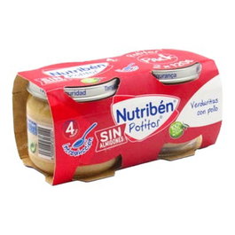 NUTRIBEN Potito Menestra de Légumes avec Poulet 2x120 g