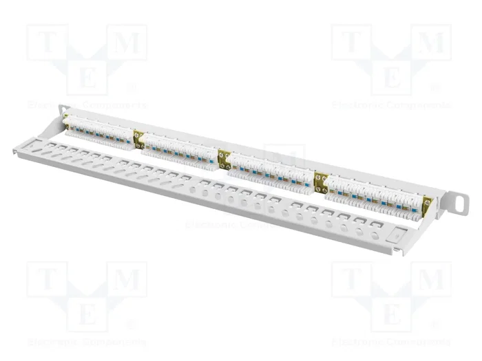 LANBERG Panneau de brassage RJ45 24 ports 0.5U Blanc