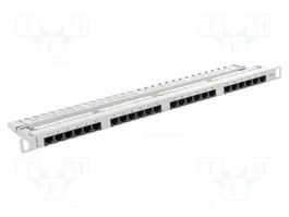LANBERG Panneau de brassage RJ45 24 ports 0.5U Blanc