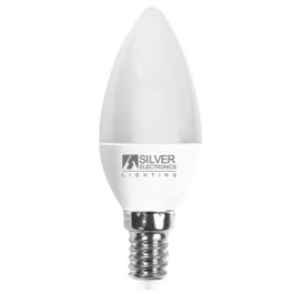 Silver Ampoule LED Bougie Décorative E14 6W 520lm Neutre 4000K