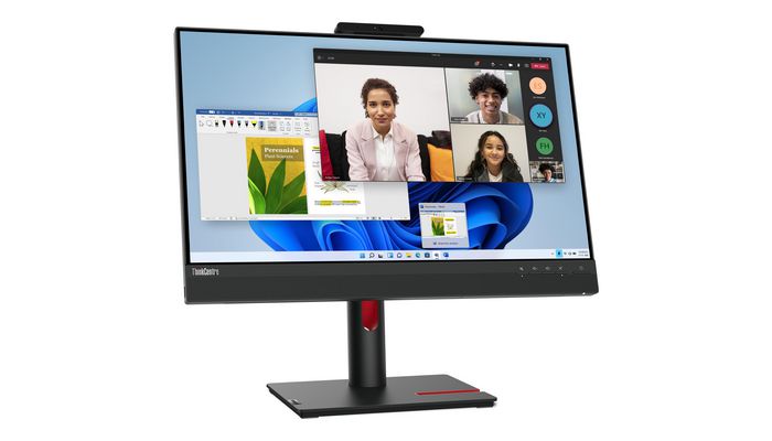 Lenovo TIO 24 Gen 5 - Écran PC tout-en-un 23.8" IPS FHD (1920x1080) avec webcam 1080p, micro, haut-parleurs et ThinkShutter pour collaboration