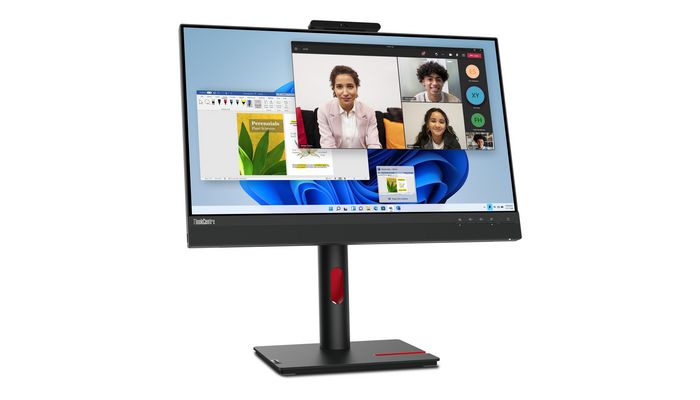 Lenovo TIO 24 Gen 5 - Écran PC tout-en-un 23.8" IPS FHD (1920x1080) avec webcam 1080p, micro, haut-parleurs et ThinkShutter pour collaboration