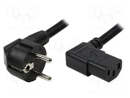 LOGILINK Câble d'alimentation H05VV-F noir 2m UNI-Schuko
